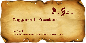 Magyarosi Zsombor névjegykártya