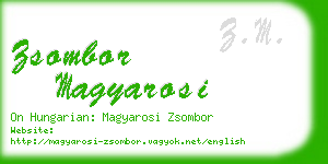 zsombor magyarosi business card